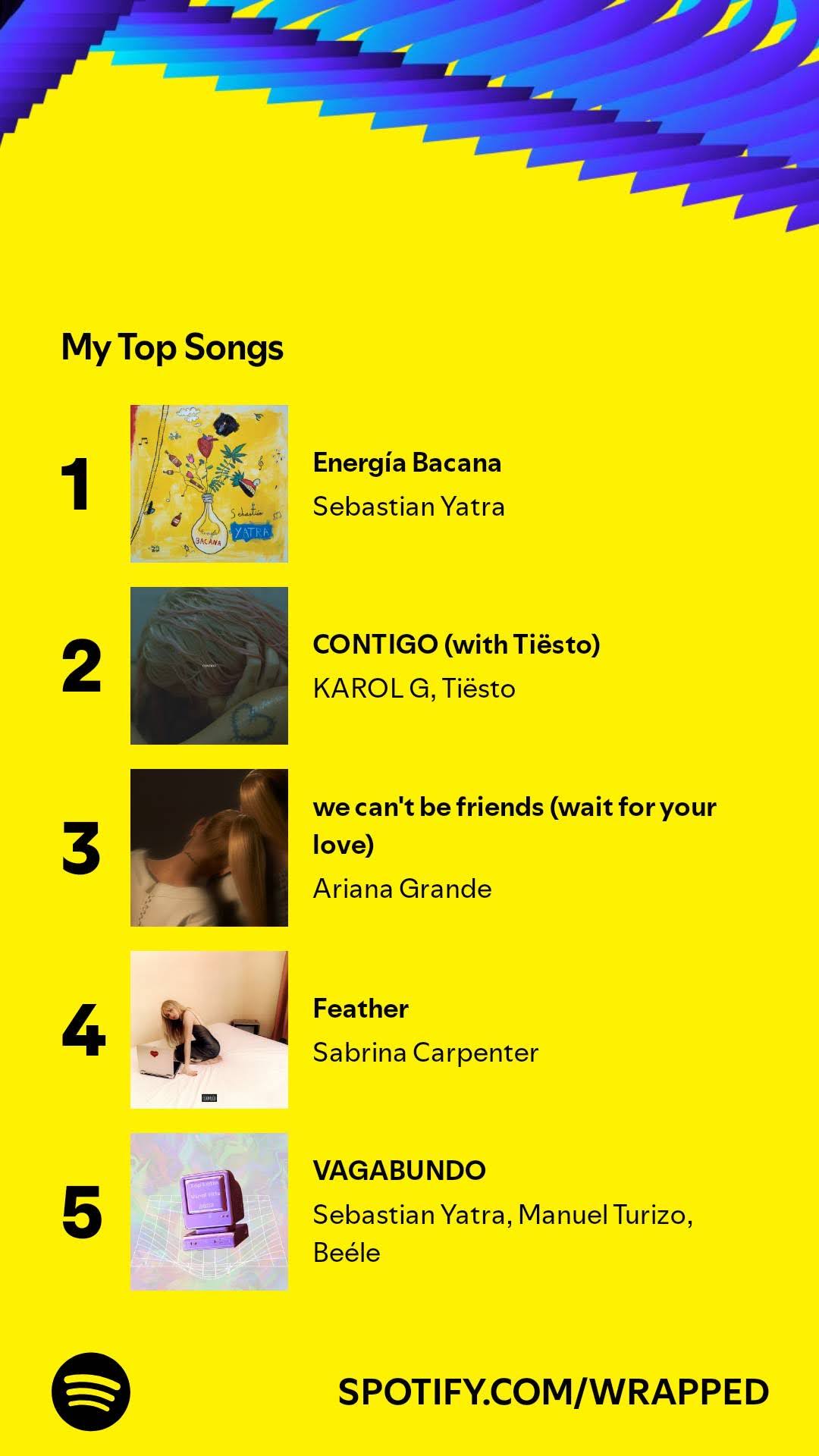 Spotify Wrapped Top Songs